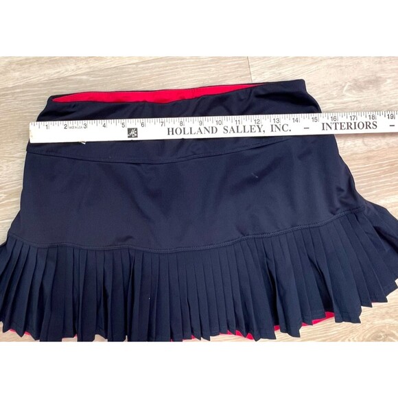 Bolle Pleated Tennis Skort – Size M – Navy with Hot Pink Shorts – 13” Length - Picture 5 of 6
